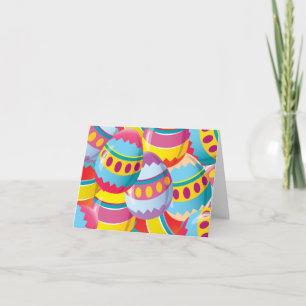 Cartes Pour Fêtes Annuelles Oeufs de Pâques colorés - Couleurs de Fiesta