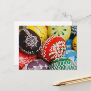 Cartes Pour Fêtes Annuelles Oeufs de Pâques colorés, Pâques Joyeuses, Fêtes