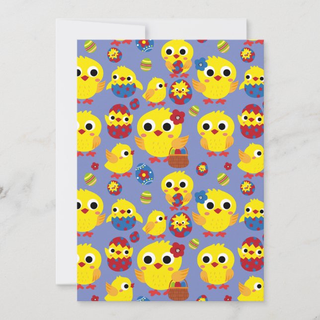 Cartes Pour Fêtes Annuelles OEufs de Pâques de Hatch Retro (Devant)