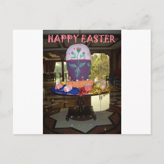 Cartes Pour Fêtes Annuelles OEufs de Pâques décorés (Devant)