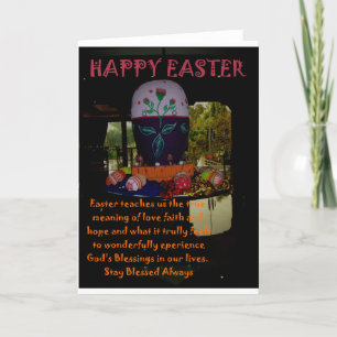 Cartes Pour Fêtes Annuelles OEufs de Pâques décorés
