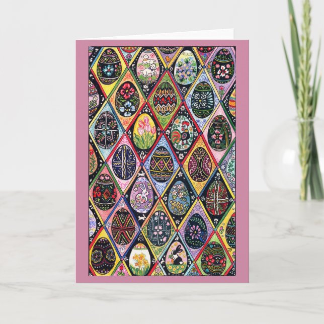 Cartes Pour Fêtes Annuelles OEufs de Pâques d'Europe orientale (Devant)