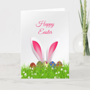 Cartes Pour Fêtes Annuelles OEufs de Pâques Grass