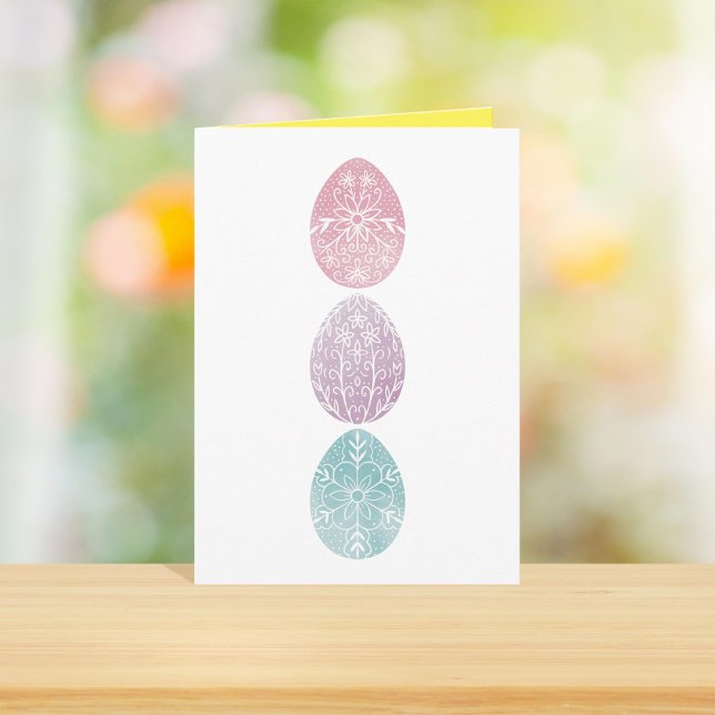 Cartes Pour Fêtes Annuelles Œufs de Pâques Pastel Pâques (Créateur téléchargé)