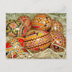 Cartes Pour Fêtes Annuelles OEufs de Pâques Roumains peints