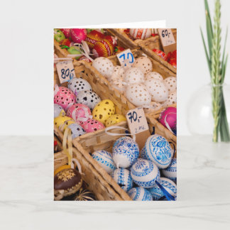 Cartes Pour Fêtes Annuelles OEufs de Pâques tchèque