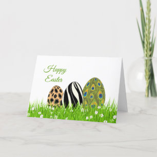 Cartes Pour Fêtes Annuelles OEufs de plumes Posters de animaux de Pâques