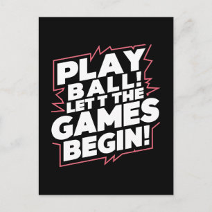 Cartes Pour Fêtes Annuelles Œuvre d'art de citation de sports de balle de jeu 