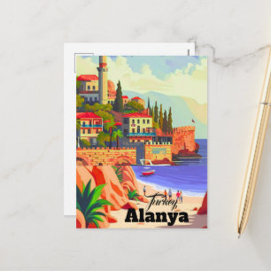 Cartes Pour Fêtes Annuelles Œuvre d'art murale d'Alanya Turquie, Impression, A