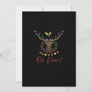 Cartes Pour Fêtes Annuelles Oh Cerf Moderne Esthétique