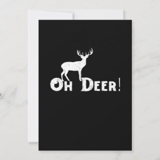Cartes Pour Fêtes Annuelles Oh Cerf Style Graphique Propre