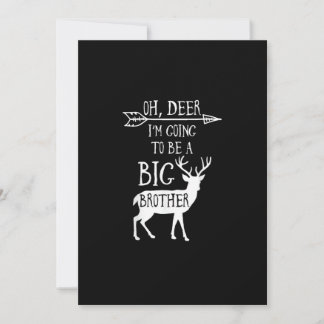 Cartes Pour Fêtes Annuelles Oh Cerf Va Fêter L'annonce De Grand Frère Noël