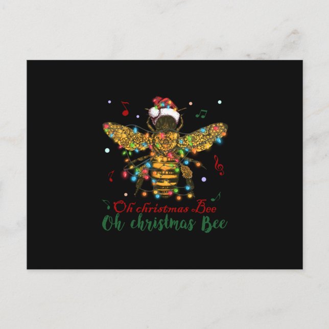 Cartes Pour Fêtes Annuelles Oh Christmas Bee | Oh Christmas Bee (Devant)