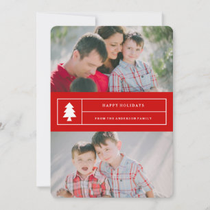 Cartes Pour Fêtes Annuelles Oh Christmas Tree   Holiday Photo Card