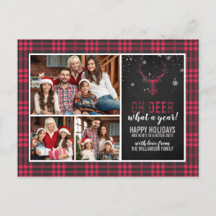 Cartes Pour Fêtes Annuelles Oh Deer Quelle Année   Photo de Noël 2020