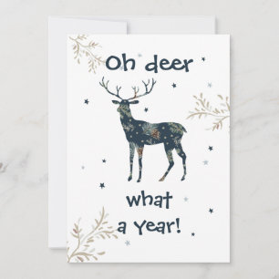 Cartes Pour Fêtes Annuelles Oh Deer What A Year Quarantine 2020 Christmas