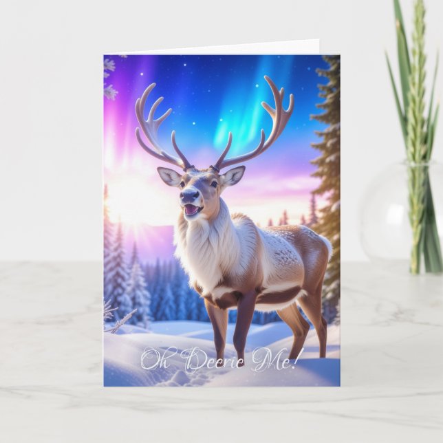 Cartes Pour Fêtes Annuelles OH DEERIE ME - Christmas Reindeer (Devant)