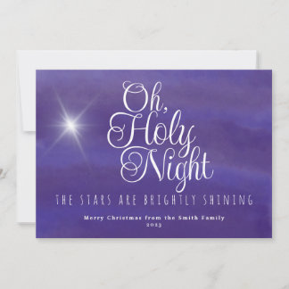 Cartes Pour Fêtes Annuelles Oh Holy Night Christmas Holiday Card