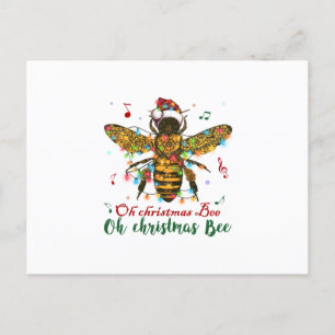 Cartes Pour Fêtes Annuelles Oh Joyeux cadeau d'abeille de Noël