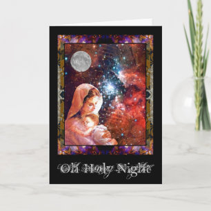 Cartes Pour Fêtes Annuelles Oh nuit sainte