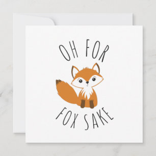 Cartes Pour Fêtes Annuelles Oh pour Fox Sake