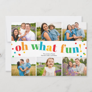 Cartes Pour Fêtes Annuelles Oh Quelle Joie 6 Photos Collage Noël