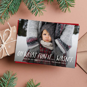 Cartes Pour Fêtes Annuelles Oh quelle joie ce n'était pas drôle photo de Noël