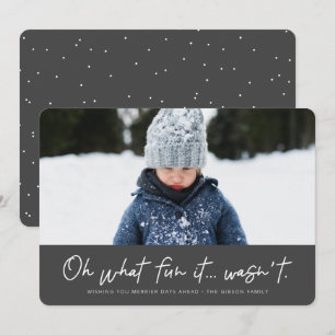 Cartes Pour Fêtes Annuelles Oh quelle joie ce n'était pas un Noël drôle