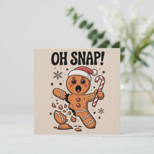 Cartes Pour Fêtes Annuelles Oh Snap ! Chapeau de Père Noël en biscuit de Noël 