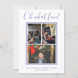 Cartes Pour Fêtes Annuelles Oh What Fun Christmas Personnalisé