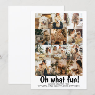 Cartes Pour Fêtes Annuelles Oh What Fun Photo Noël Fête Personnalisée