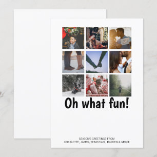 Cartes Pour Fêtes Annuelles Oh What Fun Photo Noël Personnalisé