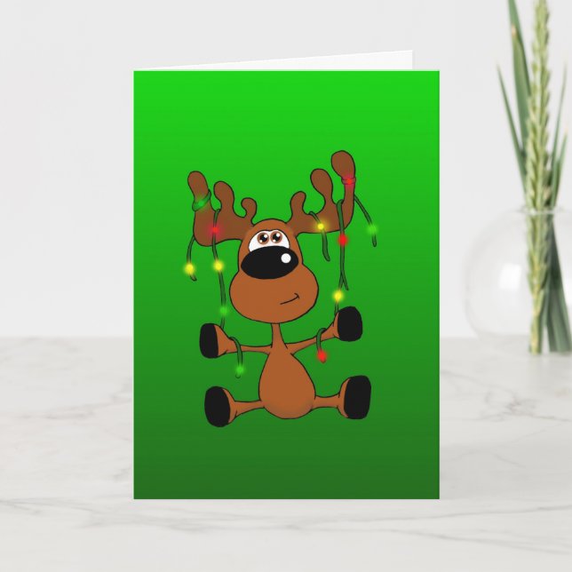 Cartes Pour Fêtes Annuelles Oie de Noël tordue (Devant)