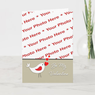 Cartes Pour Fêtes Annuelles Oiseau Carte-Mignon de photo de Saint-Valentin
