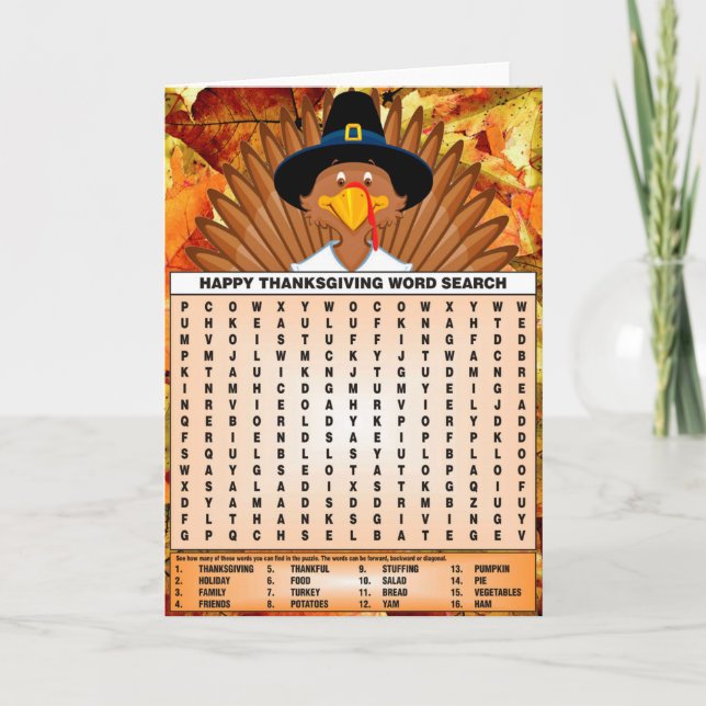 Cartes Pour Fêtes Annuelles Oiseau est le mot (Devant)