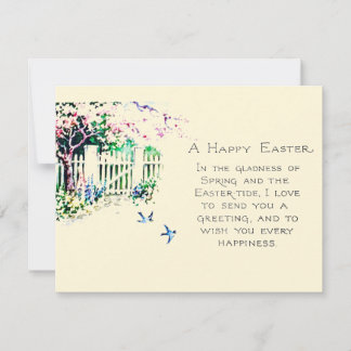 Cartes Pour Fêtes Annuelles Oiseaux bleus de Pâques chez Eastertide