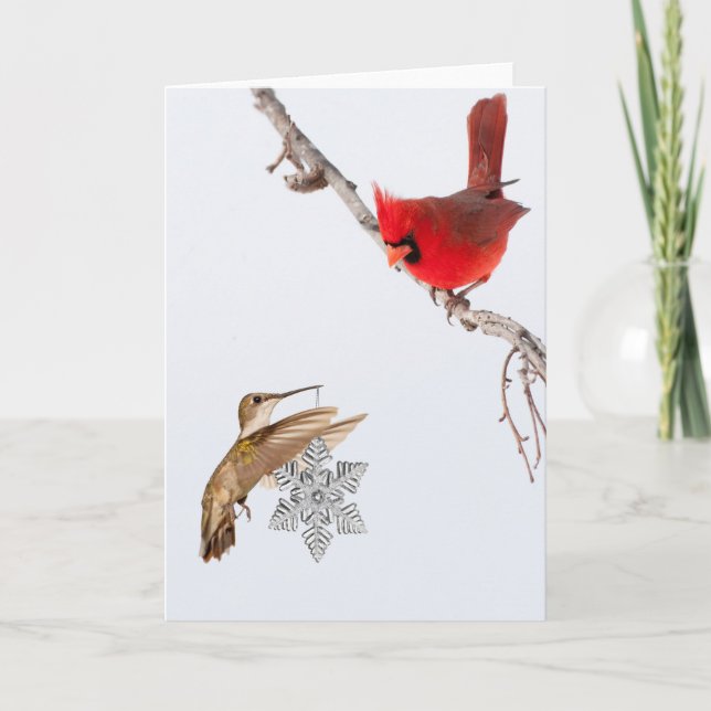 Cartes Pour Fêtes Annuelles Oiseaux de Gifting (Devant)