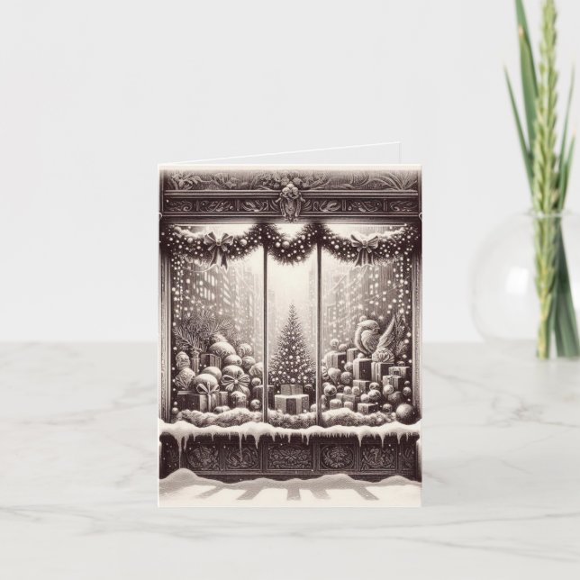 Cartes Pour Fêtes Annuelles Old Fashion Christmas (blank inside)  (Devant)