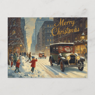 Cartes Pour Fêtes Annuelles Old New York Christmas Postcard