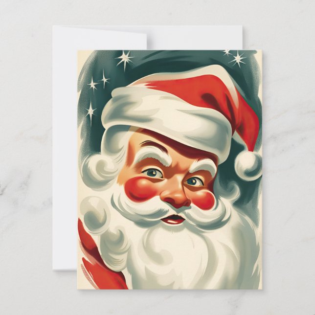 Cartes Pour Fêtes Annuelles Oldies Santa Claus (Devant)