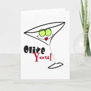 Cartes Pour Fêtes Annuelles Olive You Valentine's Cards
