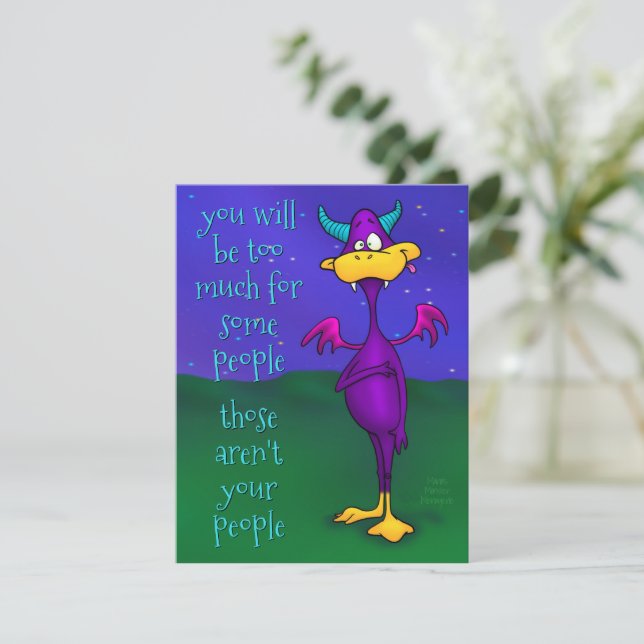 Cartes Pour Fêtes Annuelles Ollie, fiche ornement papier (Debout devant)