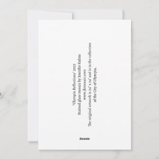 Cartes Pour Fêtes Annuelles Olympia Réflexions Mosaïque