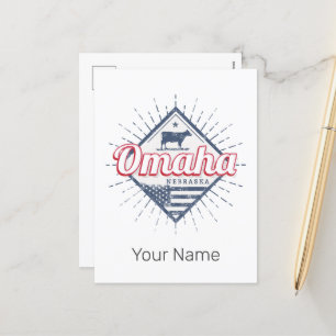 Cartes Pour Fêtes Annuelles Omaha City Nebraska États-Unis Vintage USA