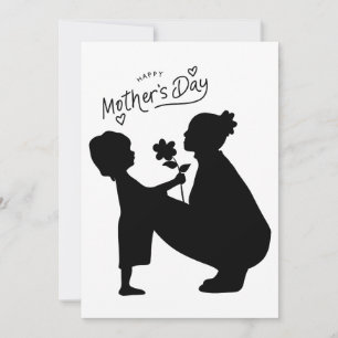 Cartes Pour Fêtes Annuelles "Ombres de l'amour – L'art du jour de la fête des 
