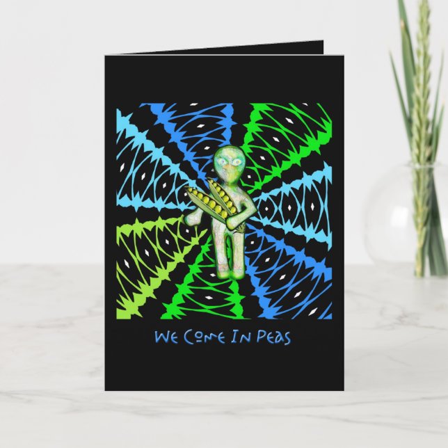 Cartes Pour Fêtes Annuelles On est à Peas... Passe The Mashed Potatoes ! (Devant)