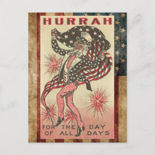 Cartes Pour Fêtes Annuelles Oncle américain patriotique Sam 4 juillet