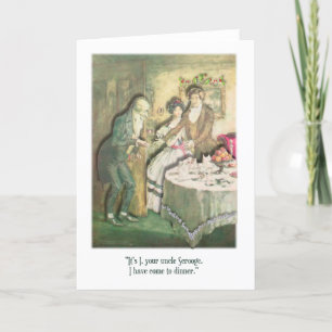 Cartes Pour Fêtes Annuelles Oncle Picsou vient pour le dîner de Noël