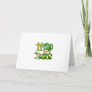 Cartes Pour Fêtes Annuelles Onze tuyères