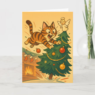 Cartes Pour Fêtes Annuelles Opération : Arbre Renversé (Édition Chat)
